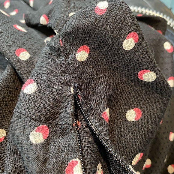 NWT Vero Moda Black Polka Dot Bow Tie Top XS - Picture 14 of 16